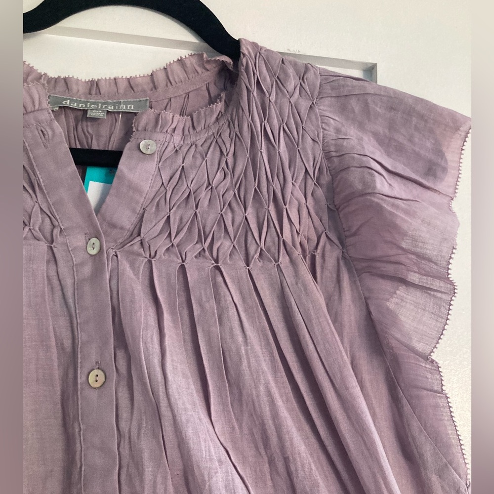 Daniel Rainn Flutter Sleeve Top